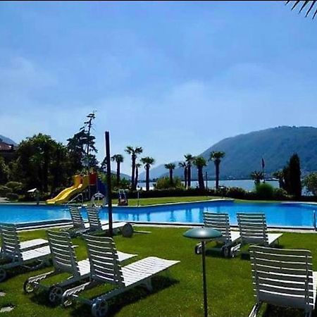 Holiday On The Lake Lugano 2 Apartment Bissone Luaran gambar