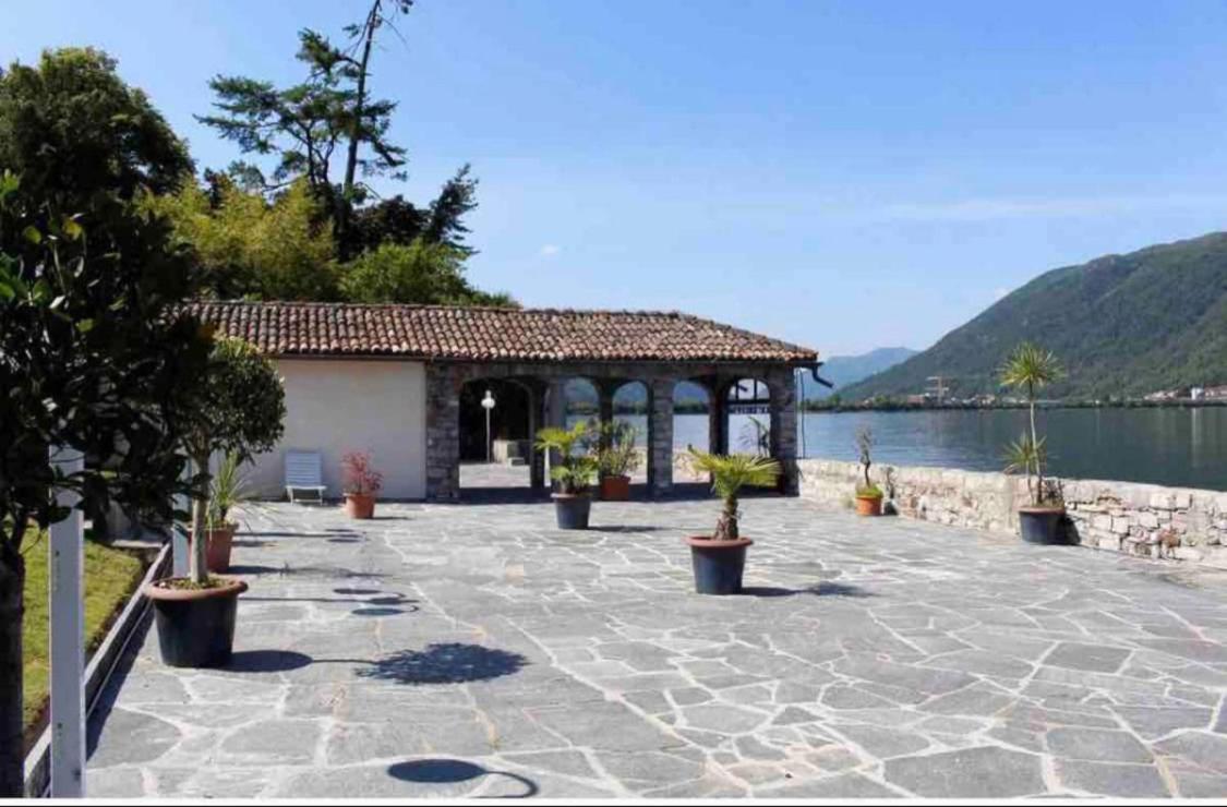 Holiday On The Lake Lugano 2 Apartment Bissone Luaran gambar