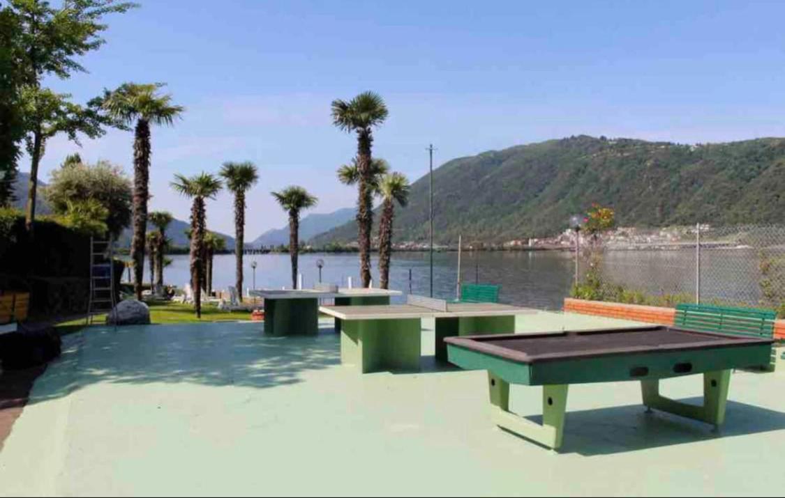 Holiday On The Lake Lugano 2 Apartment Bissone Luaran gambar